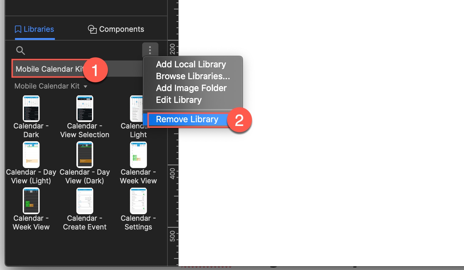 Remove-Axure-widget-library-Axure-10