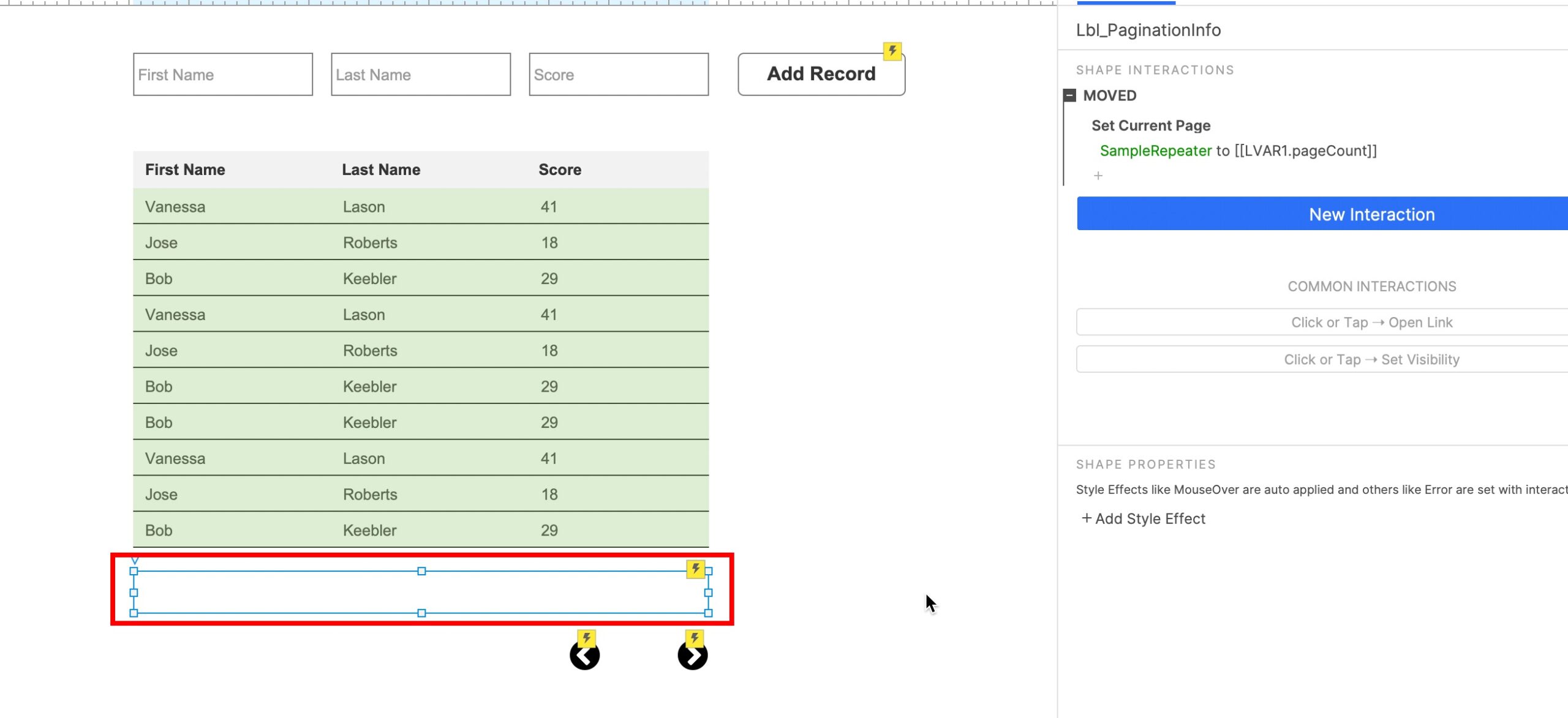 Pagination Label on Axure Repeater